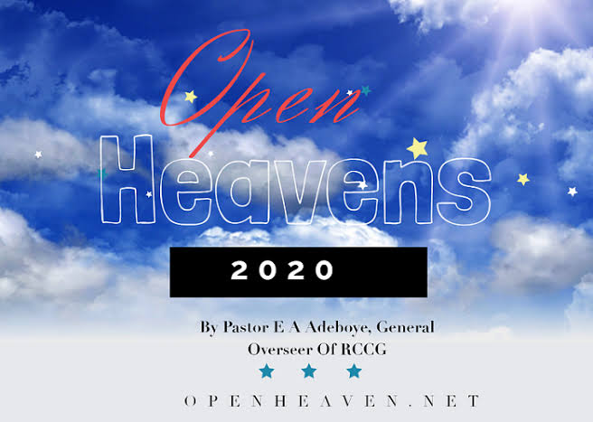 Open Heaven 15 January 2021 Friday Daily Devotional By Pastor E. A. Adeboye – MCY:&nbsp;Men-Pleasing
